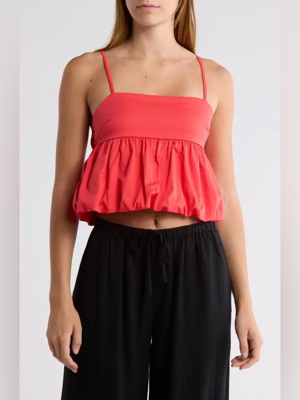 Abound Bubble Peplum Crop Top.
Size XXL